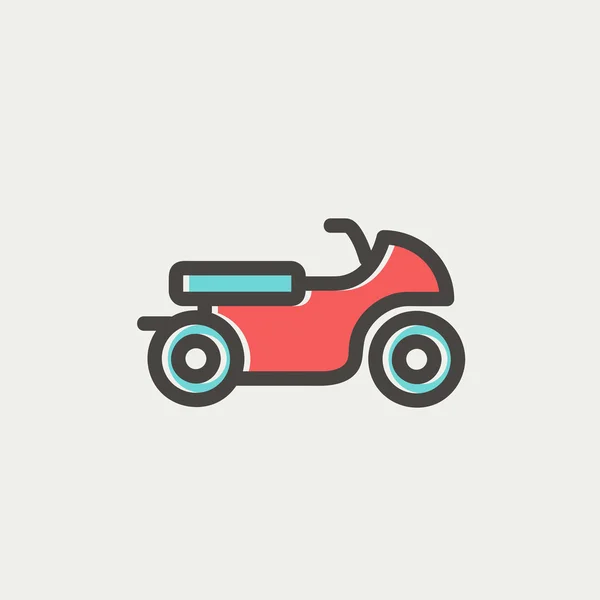Motor icono de línea delgada — Archivo Imágenes Vectoriales