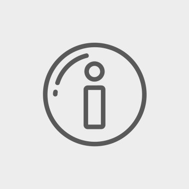 GPS göz ince çizgi simgesini