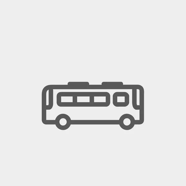 Icono de línea delgada bus — Vector de stock