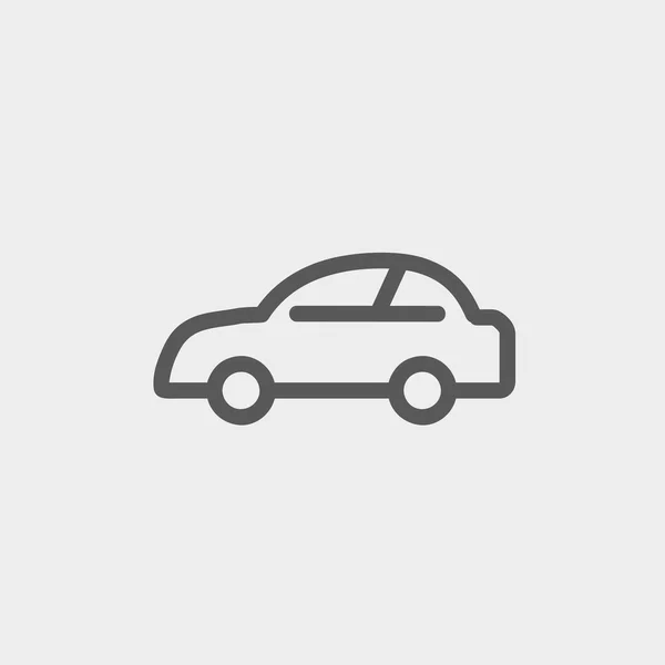 Icono de línea delgada coche — Vector de stock