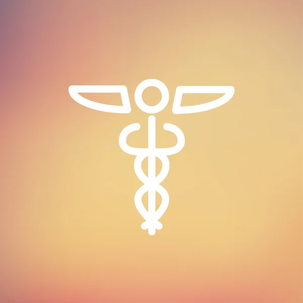 Symbole médical icône de ligne mince — Image vectorielle