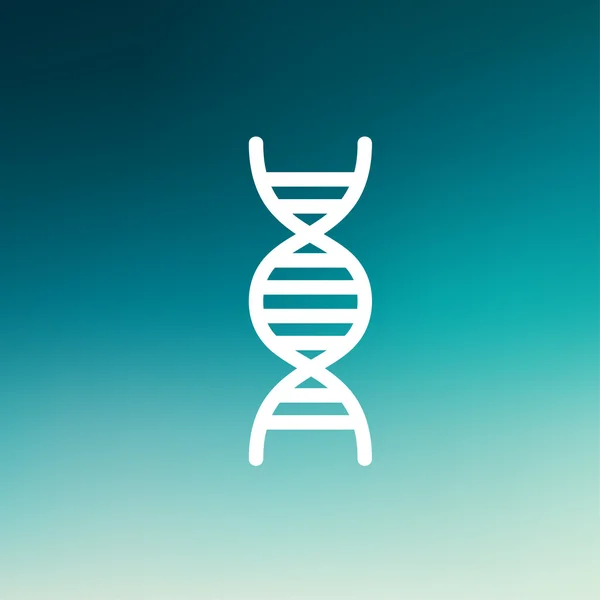 Тонкая линия ДНК — стоковый вектор