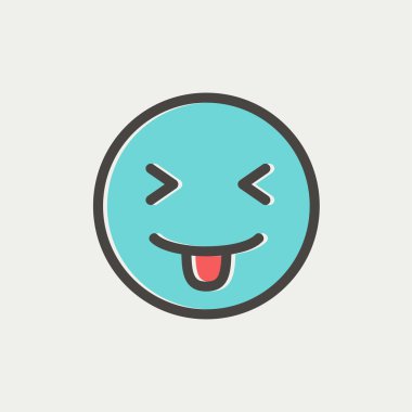 Komik ince satırı simgesi