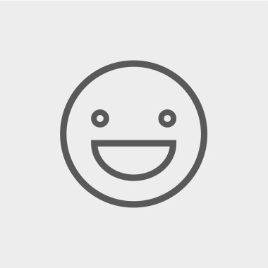 Bunalmış ince satırı simgesi