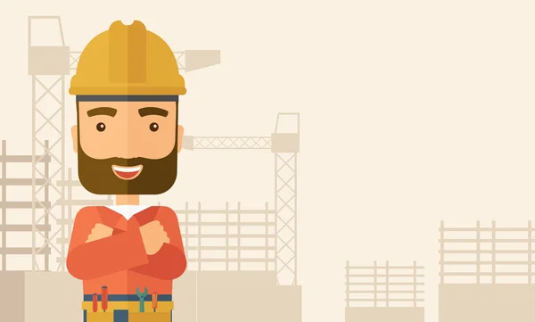Construction worker — Stock Vector