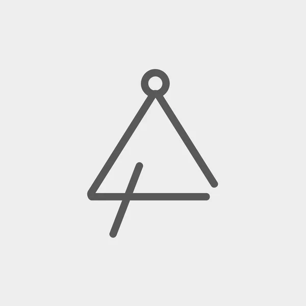 Triangle thin line icon — Stock Vector