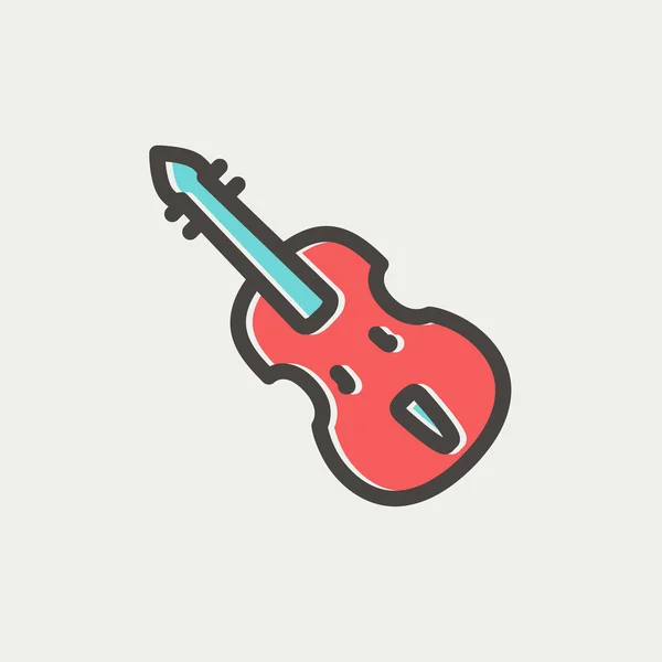 Cello thin line icon — Stock Vector