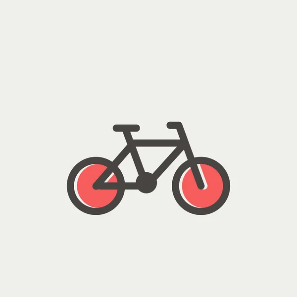 Fiets dunne lijn pictogram — Stockvector