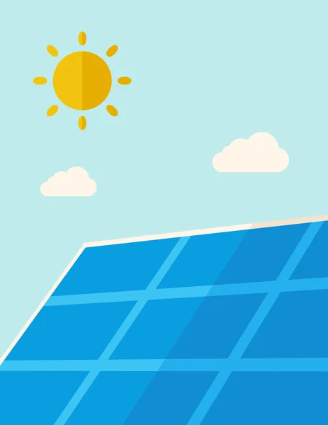 Panel de energía solar — Archivo Imágenes Vectoriales