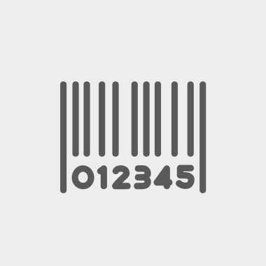 Barcode thin line icon clipart