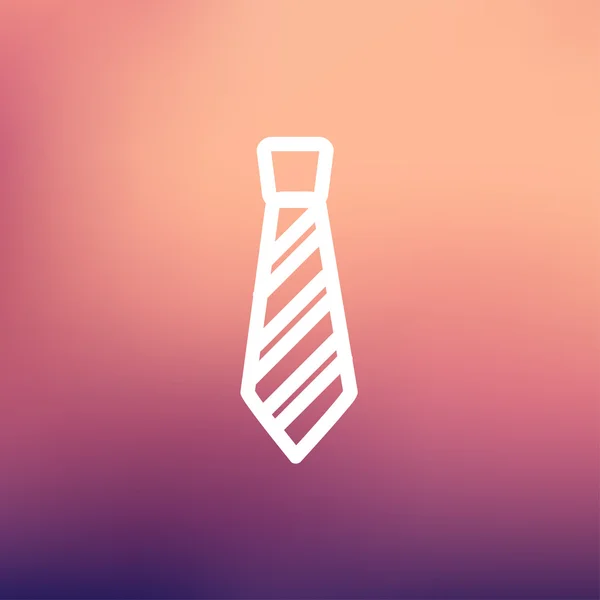 Icono de línea delgada corbata — Archivo Imágenes Vectoriales