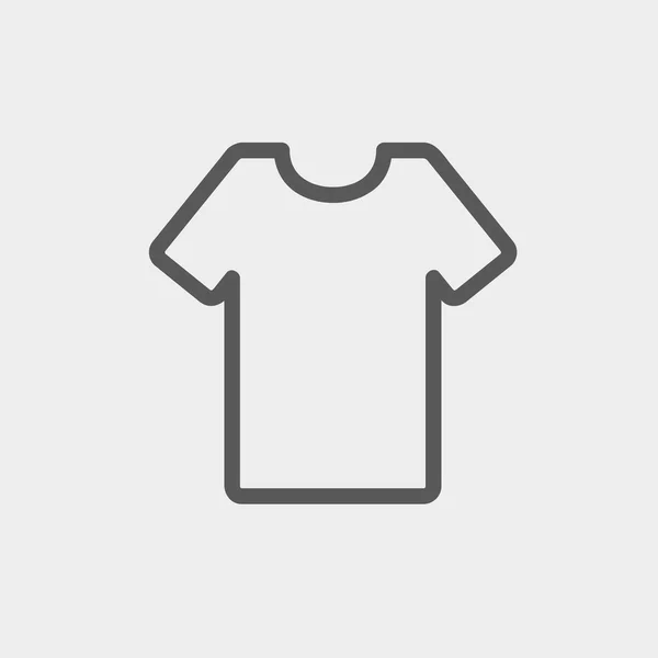 T-shirt icona linea sottile — Vettoriale Stock