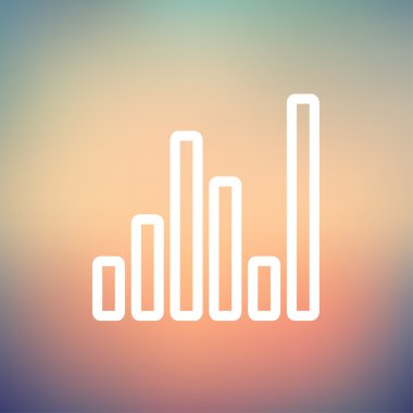Equalizer'ı ince çizgi simgesi