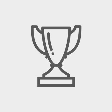 Kupa ince çizgi simgesi