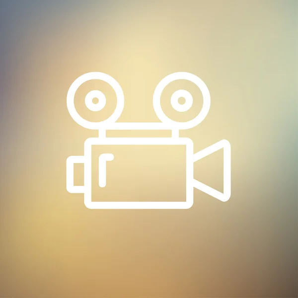 Cinematografie dunne lijn pictogram — Stockvector