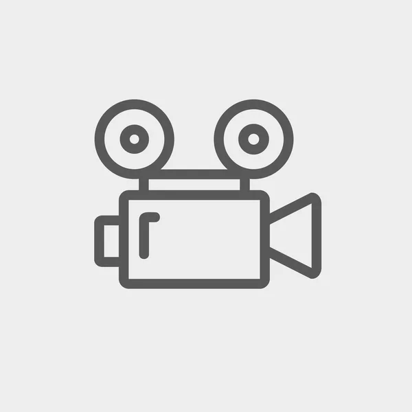 Cinematography thin line icon — Stock Vector