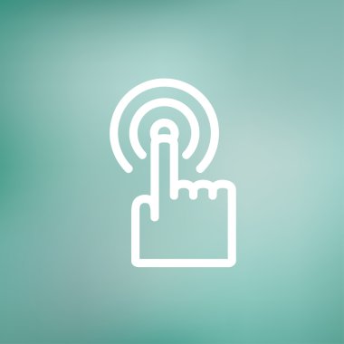 Daireler ince çizgi simgesine basarak parmak