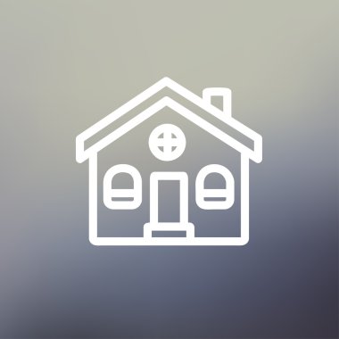 Kilise Binası ince çizgi simgesi