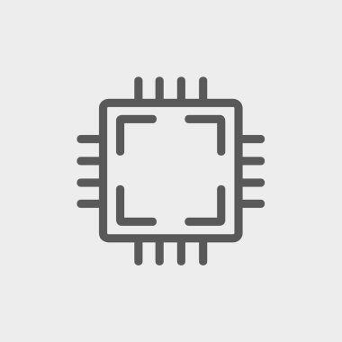 CPU ince çizgi simgesi