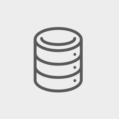 Bilgisayar sunucu ince bir çizgi kutsal kişilerin resmi