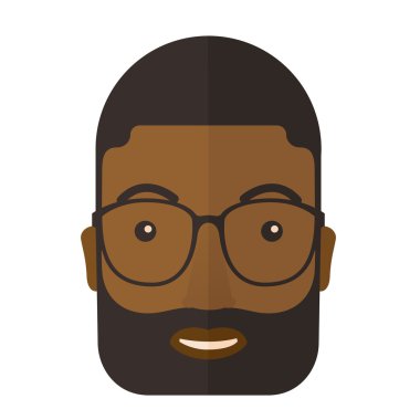 Afican-Amerikan yüz.