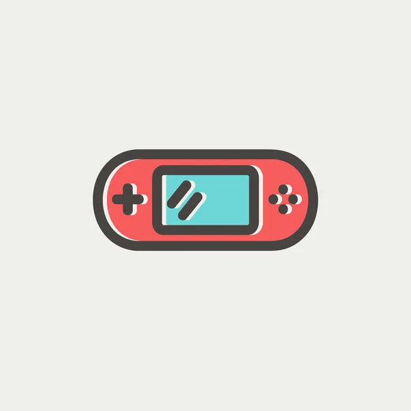 Videospiel Controller Thin Line Symbol — Stockvektor