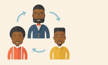 Üç genç Afrika beyler.