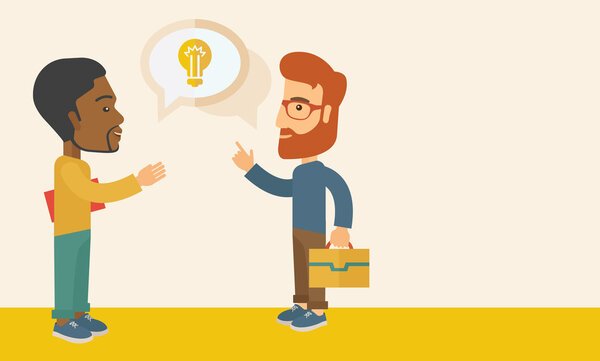 Два бизнесмена говорят о бизнесе
.