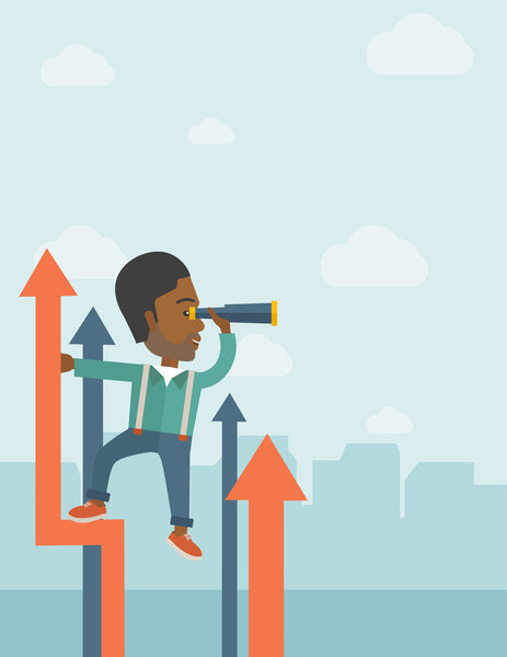 Successful african businessman.