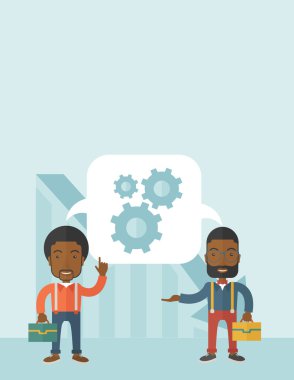 iki siyah adam çanta taşıyan.