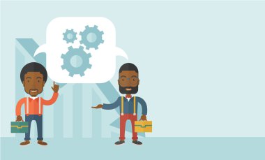 iki siyah adam çanta taşıyan.