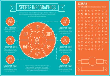 Sports Line Design Infographic Template