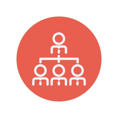 İş toplantı ince çizgi simgesi