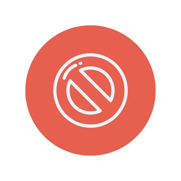 Stop thin line icon — стоковый вектор