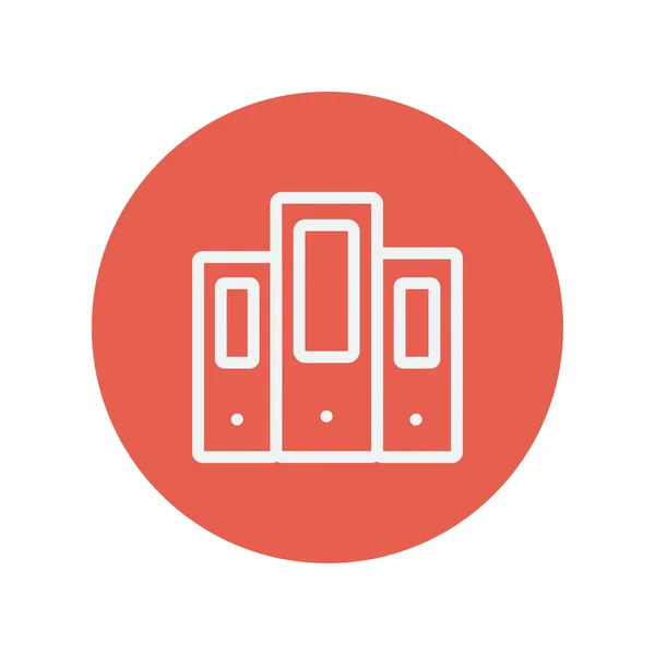 Book file thin line icon — ストックベクタ