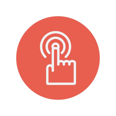 Daireler ince çizgi simgesine basarak parmak