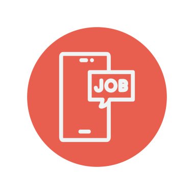 Bir kutu ince çizgi simgesi işinde kelime ile Smartphone