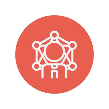 öğrenci ince çizgi simgesi