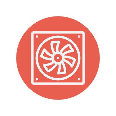 Bilgisayar soğutucu ince çizgi kutsal kişilerin resmi