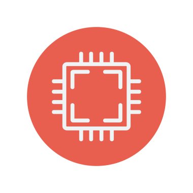 devre kartı ince çizgi simgesi