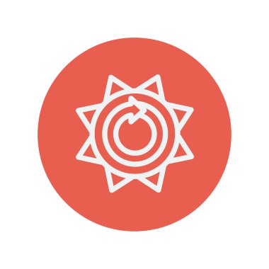 Sun'ın sarmal ok ince satırı simgesi