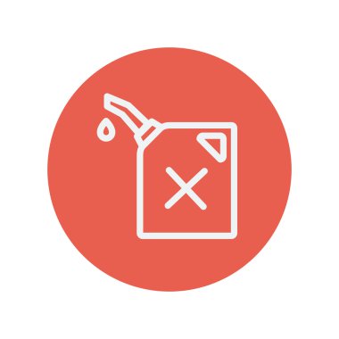 Benzin pompa meme ince çizgi simgesi