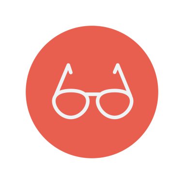 Güneş gözlüğü ince çizgi simgesi