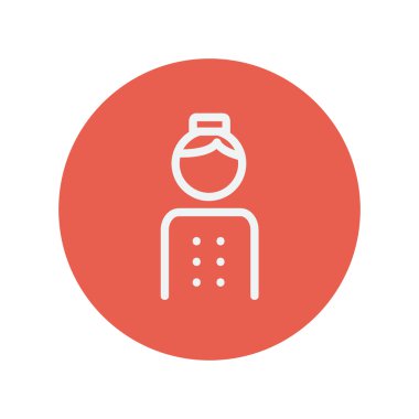 Belboy ince çizgi simgesi