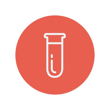 Tüp ince çizgi simgesi