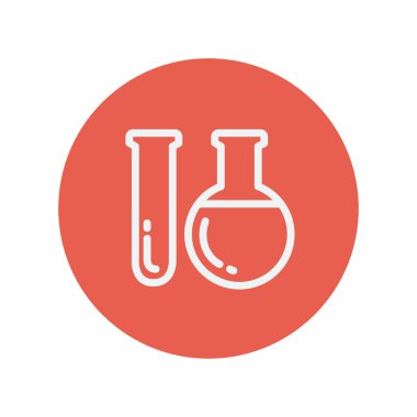 Tüp ince çizgi simgesi