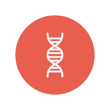 DNA ince çizgi simgesi