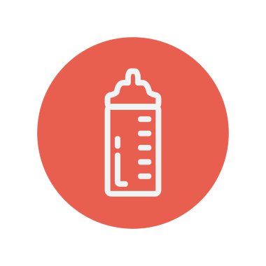 Feeding bottle thin line icon