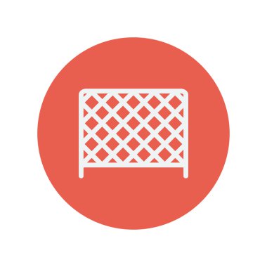 Buz hokeyi hedefi net ince satırı simgesi