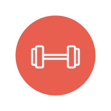 Dumbell thin line icon